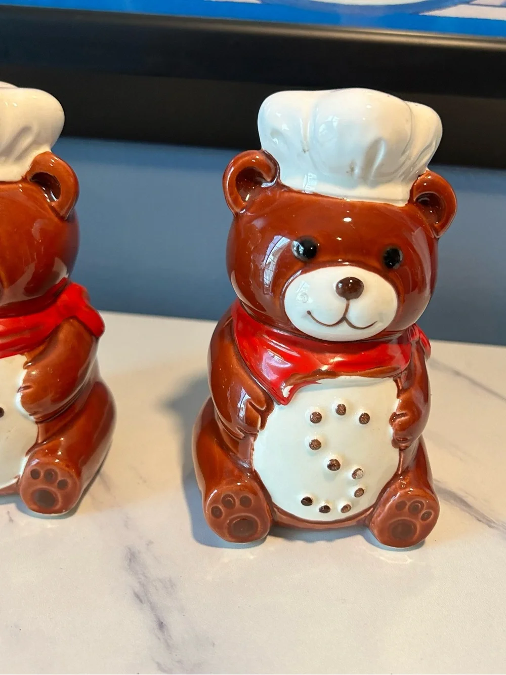 B&D ceramic bears salt and pepper shakers- Japan Marking